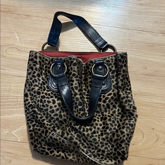 Maurizio Taiuti Animal Print Tote with Black Accents - Picture 2 of 5